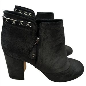 Chanel Chain Ankle Boots